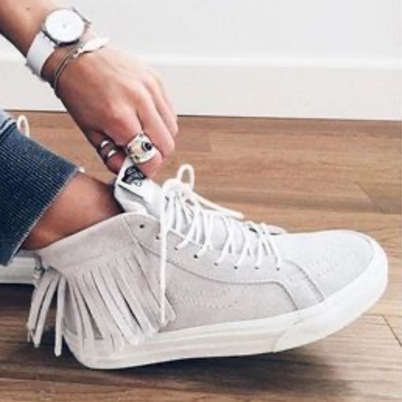 vans fringe sneakers